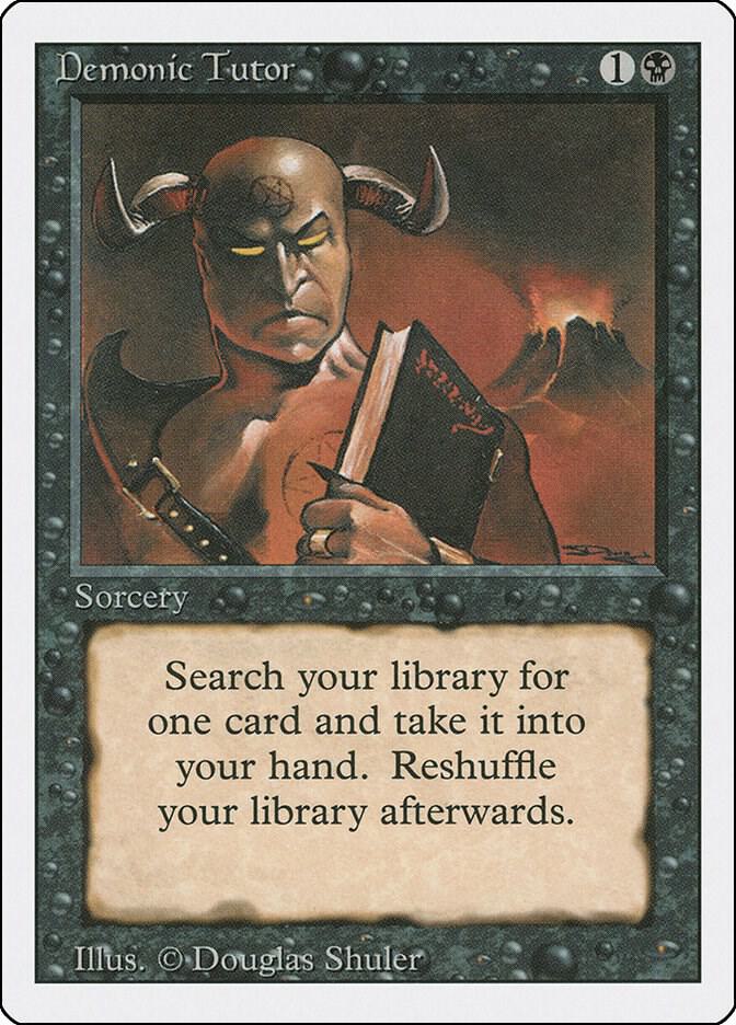 Demonic Tutor 105/306 (Revised Edition)  | Good Games North