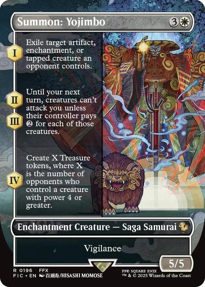 Summon: Yojimbo 196/100 (Commander: FINAL FANTASY)  - Borderless | Good Games North