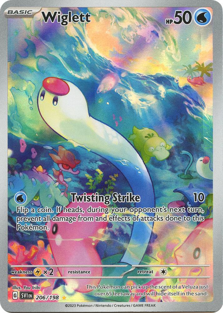 Wiglett 206/198 (SV01: Scarlet & Violet Base Set)  - Holofoil | Good Games North