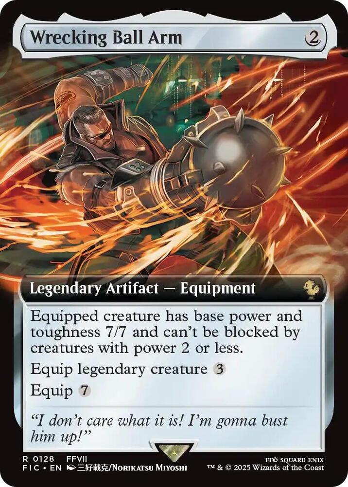 Wrecking Ball Arm  128 (Commander: FINAL FANTASY)  - Extended Art | Good Games North