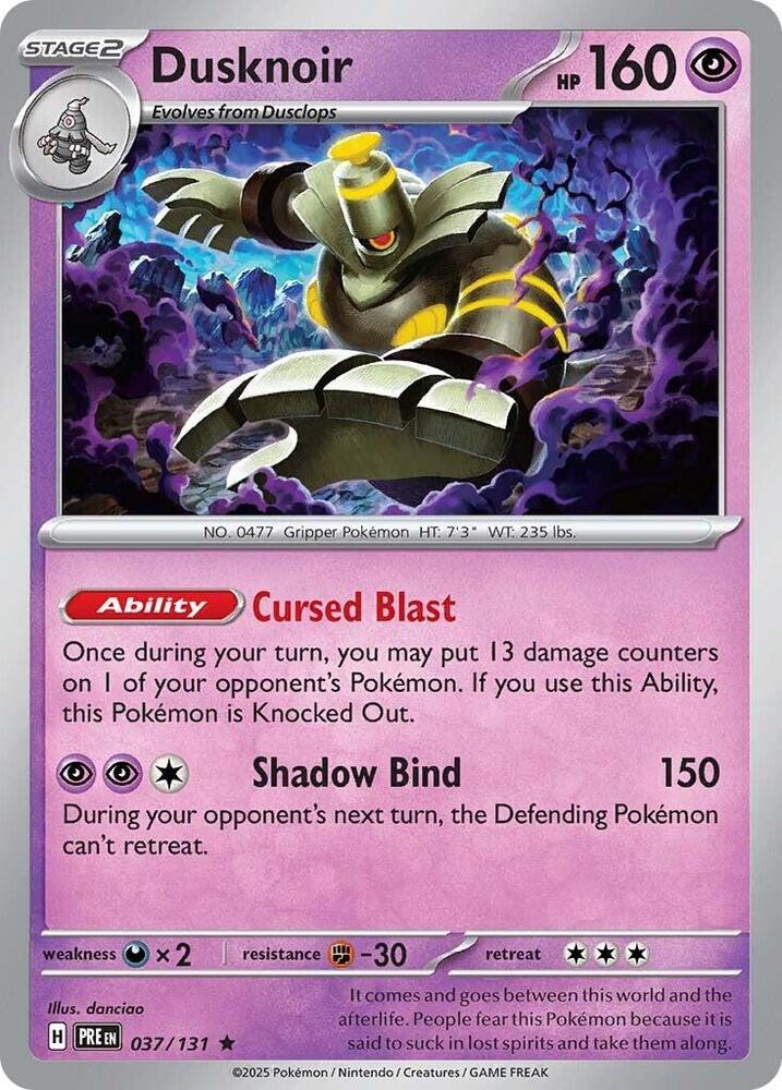 Dusknoir 037/131 (SV: Prismatic Evolutions)  - Holofoil | Good Games North
