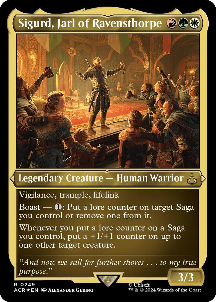 Sigurd, Jarl of Ravensthorpe 249 (Universes Beyond: Assassin's Creed)  - Etched Foil | Good Games North