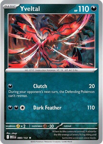 Yveltal 088/132 (ME01: Mega Evolution)  - Holofoil | Good Games North