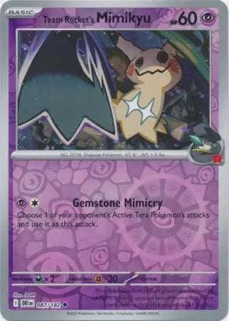 Team Rocket's Mimikyu 087/182 (SV10: Destined Rivals)  - Reverse Holofoil | Good Games North
