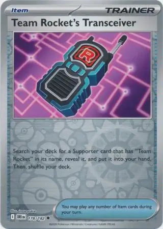 Team Rocket's Transceiver 178/182 (SV10: Destined Rivals)  - Reverse Holofoil | Good Games North