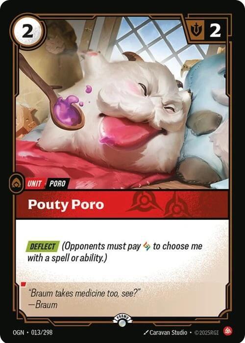 Pouty Poro 013/298 (Riftbound Organized Play Promotional Cards)  - Foil | Good Games North
