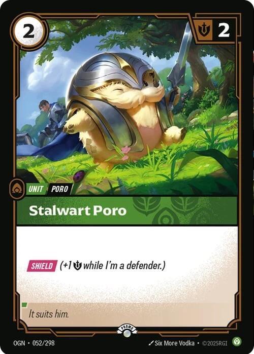 Stalwart Poro 052/298 (Riftbound Organized Play Promotional Cards)  - Foil | Good Games North
