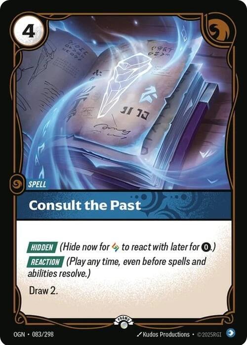 Consult the Past 083/298 (Riftbound Organized Play Promotional Cards)  - Foil | Good Games North