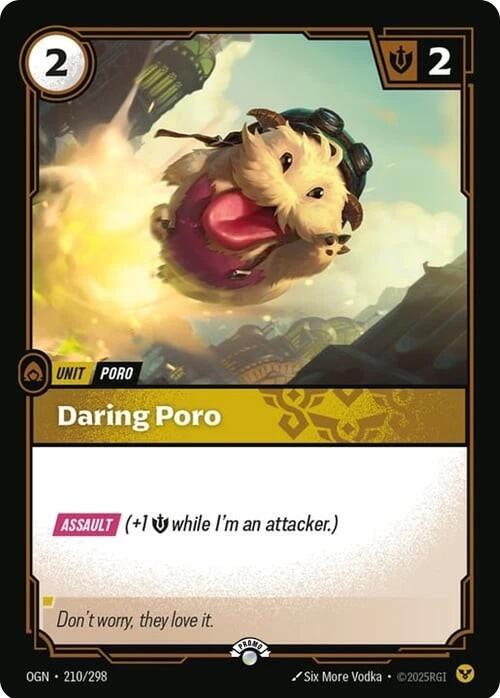 Daring Poro 210/298 (Riftbound Organized Play Promotional Cards)  - Foil | Good Games North