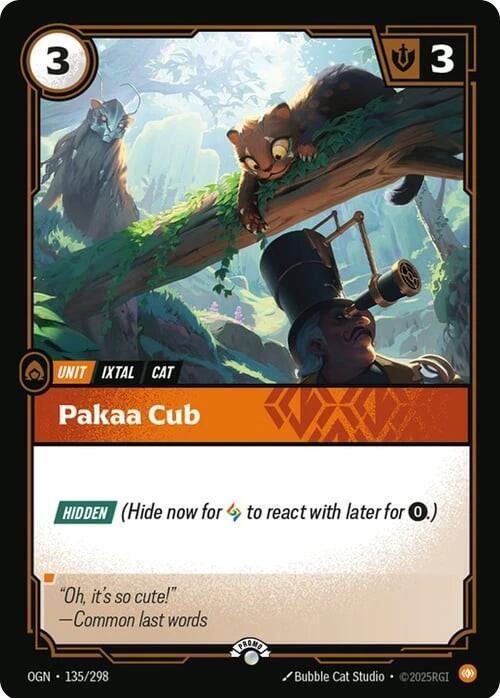 Pakaa Cub 135/298 (Riftbound Organized Play Promotional Cards)  - Foil | Good Games North