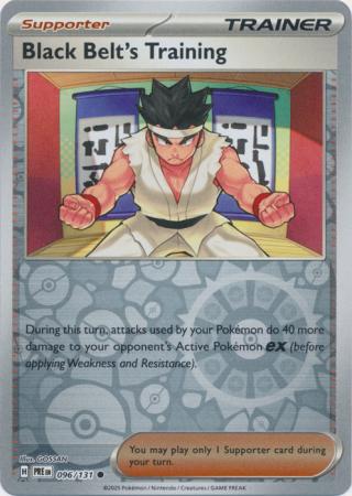 Black Belt's Training 096/131 (SV: Prismatic Evolutions)  - Reverse Holofoil | Good Games North