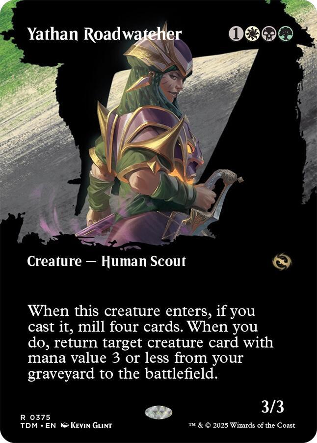 Yathan Roadwatcher Borderless (Tarkir: Dragonstorm)  - Foil | Good Games North