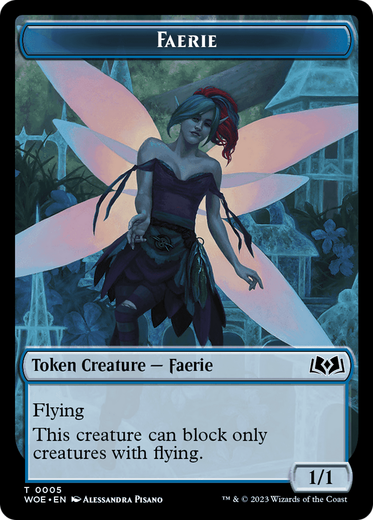 Faerie // Food (0013) Double-Sided Token [Wilds of Eldraine Tokens] | Good Games North