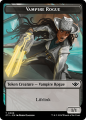 Vampire Rogue // Plot Double-Sided Token [Outlaws of Thunder Junction Tokens] | Good Games North