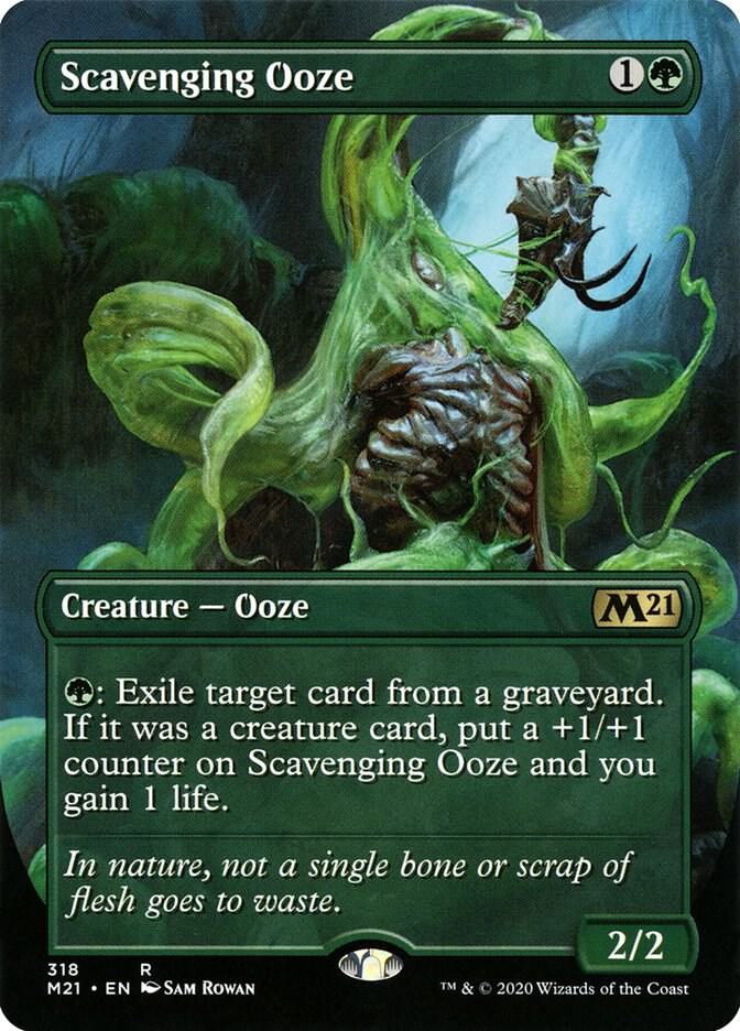 Scavenging Ooze 318 (Core Set 2021)  - Borderless | Good Games North
