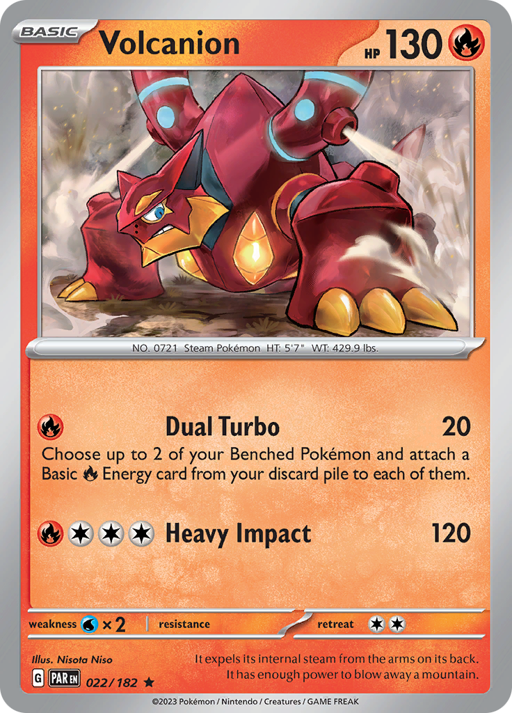 Volcanion (022/182) [Scarlet & Violet: Paradox Rift] | Good Games North