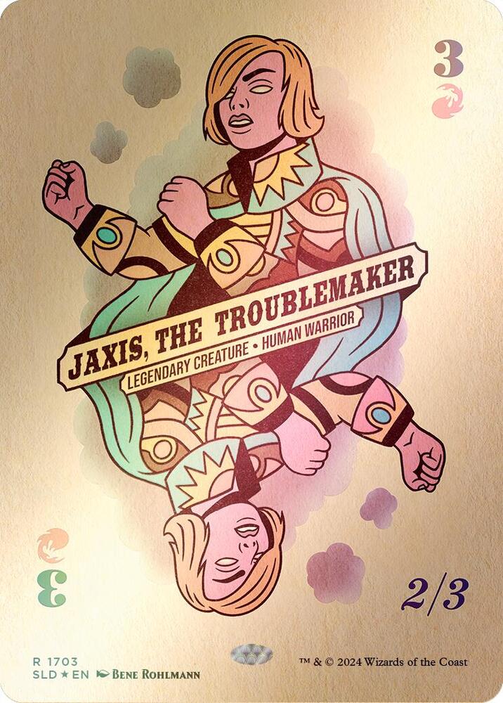 Jaxis, the Troublemaker 1703 (Secret Lair Drop Series)  - Borderless Rainbow Foil | Good Games North