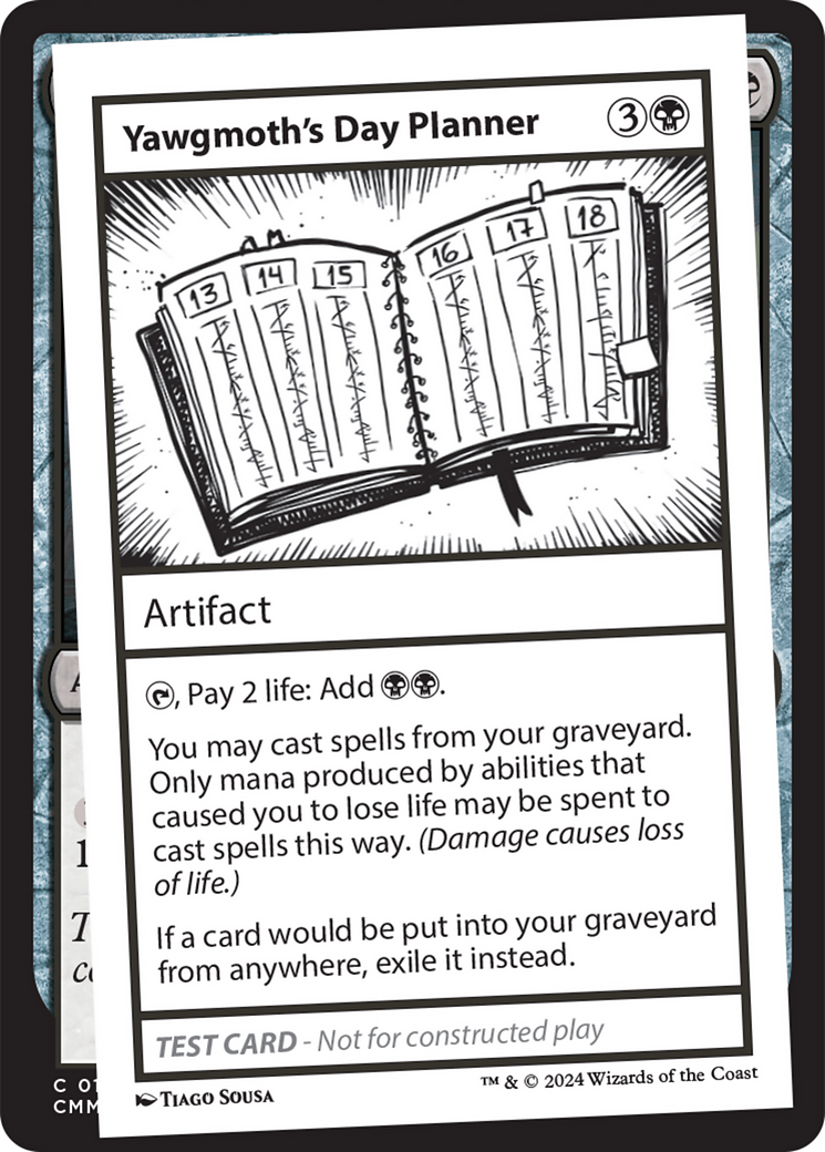 Yawgmoth's Day Planner [Mystery Booster 2 Playtest Cards] | Good Games North
