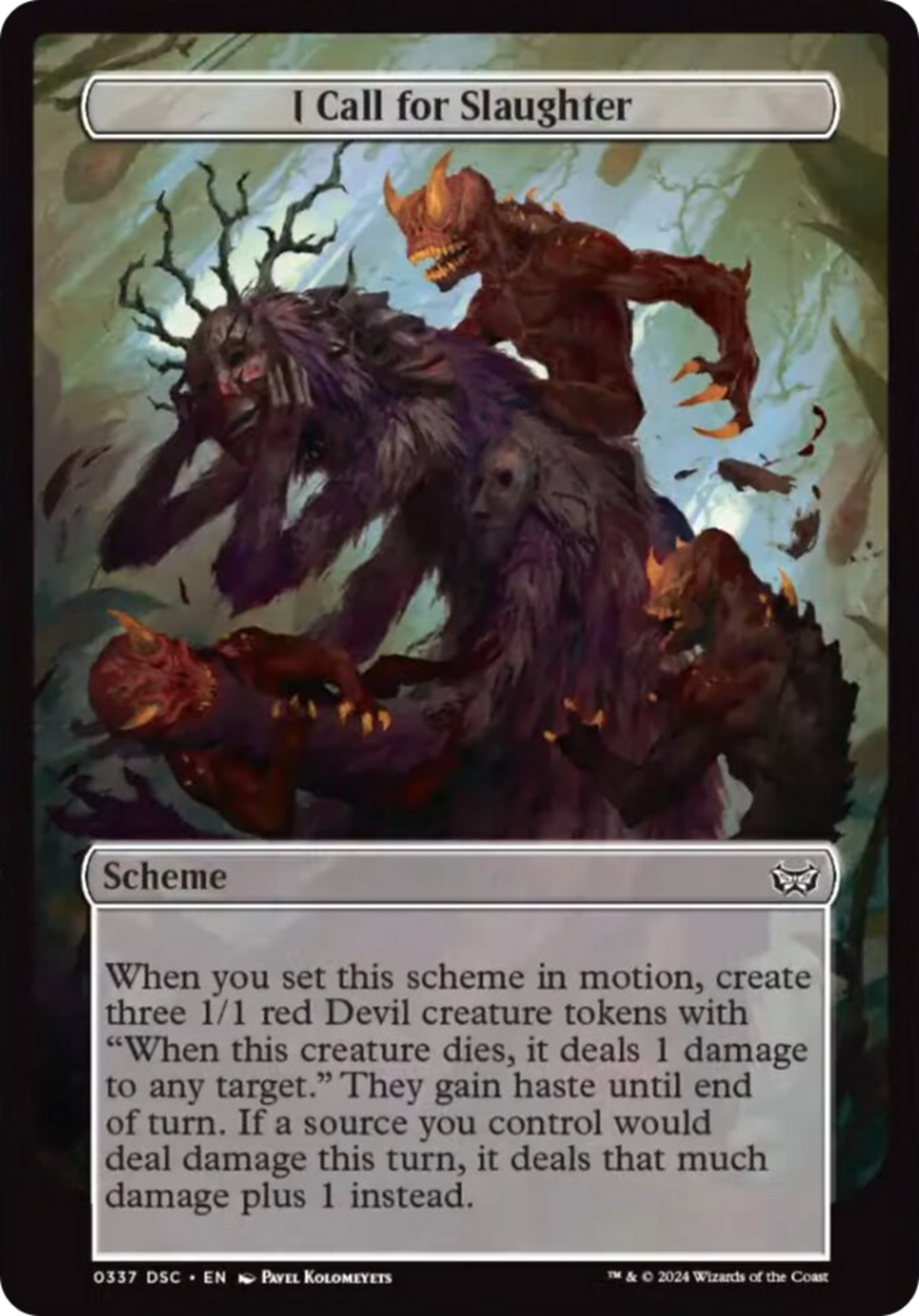 I Call for Slaughter (Full Art) [Duskmourn: Archenemy] | Good Games North