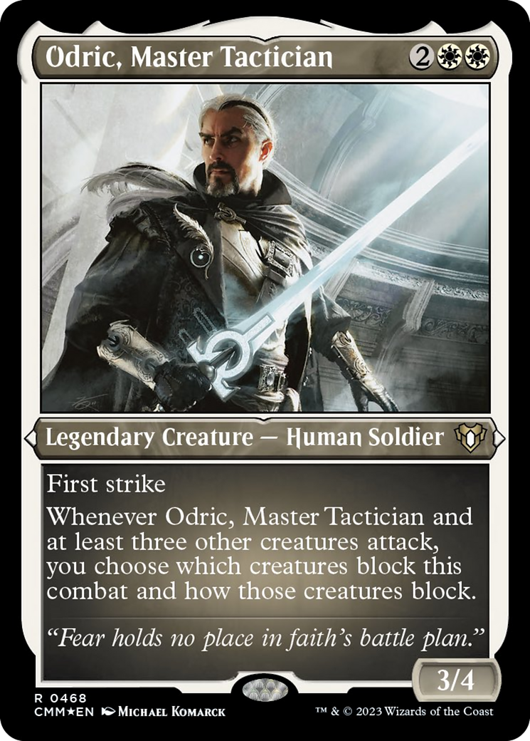 Odric, Master Tactician (Foil Etched) [Commander Masters] | Good Games North