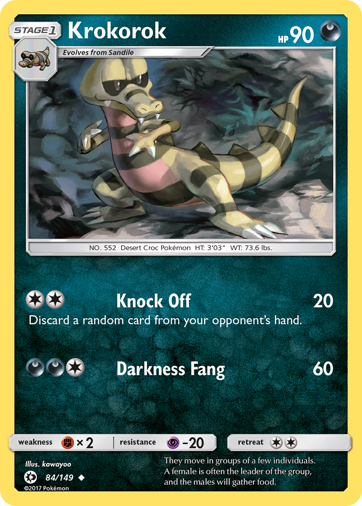 Krokorok (84/149) [Sun & Moon: Base Set] | Good Games North