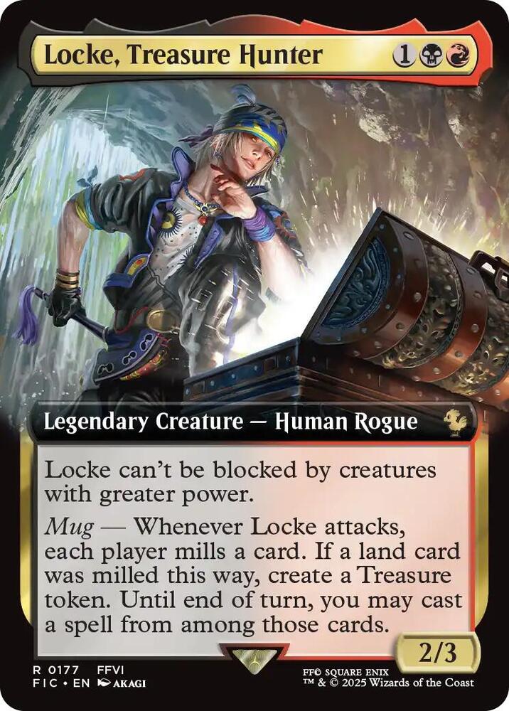 Locke, Treasure Hunter 177/100 (Commander: FINAL FANTASY)  - Extended Art | Good Games North