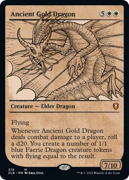Ancient Gold Dragon Showcase (Commander Legends: Battle for Baldur's Gate)  | Good Games North