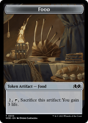 Human // Food (0010) Double-Sided Token [Wilds of Eldraine Tokens] | Good Games North