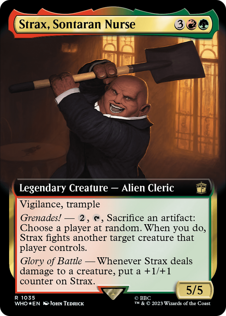 Strax, Sontaran Nurse (Extended Art) (Surge Foil) [Doctor Who] | Good Games North
