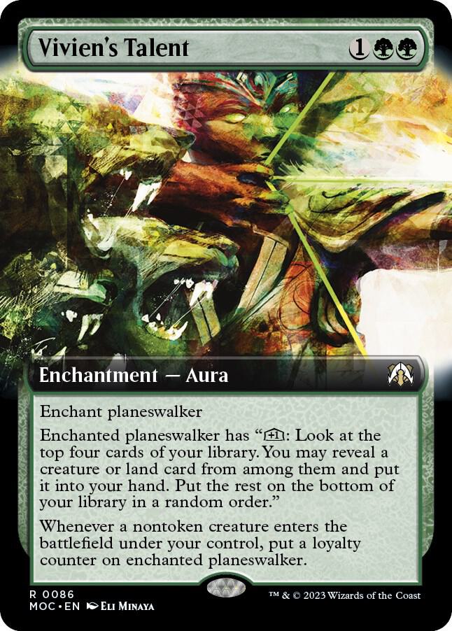 Vivien's Talent 86 (Commander: March of the Machine)  - Extended Art Foil | Good Games North