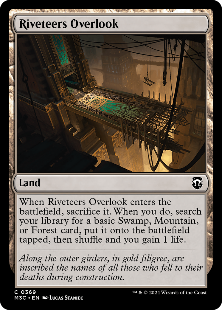 Riveteers Overlook (Ripple Foil) [Modern Horizons 3 Commander] | Good Games North
