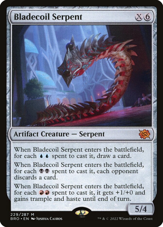 Bladecoil Serpent 229/287 (The Brothers' War)  - Foil | Good Games North