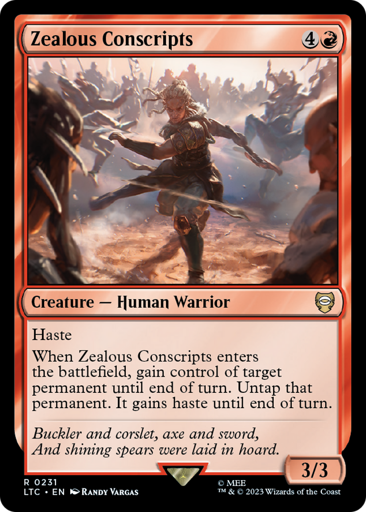 Zealous Conscripts [The Lord of the Rings: Tales of Middle-Earth Commander] | Good Games North
