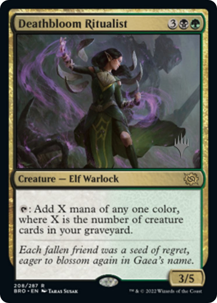 Deathbloom Ritualist (Promo Pack) [The Brothers' War Promos] | Good Games North