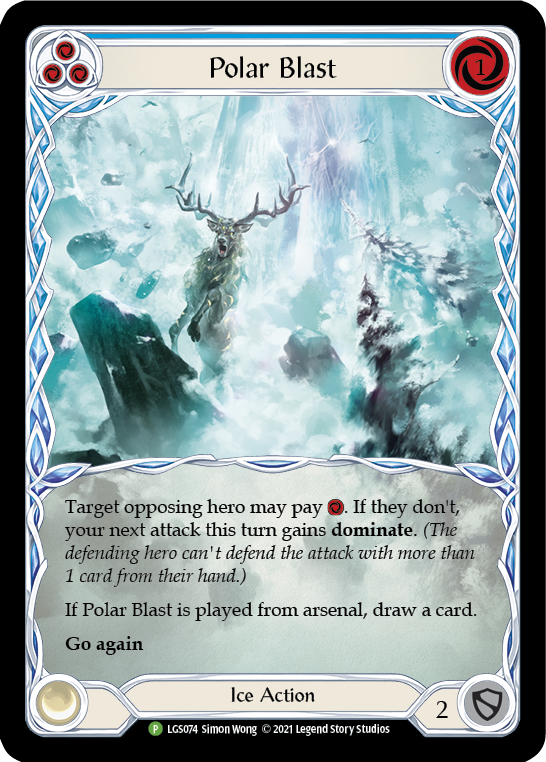 Polar Blast (Blue) [LGS074] (Promo)  Rainbow Foil | Good Games North