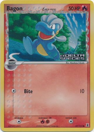 Bagon (57/113) (Delta Species) (Stamped) [EX: Delta Species] | Good Games North
