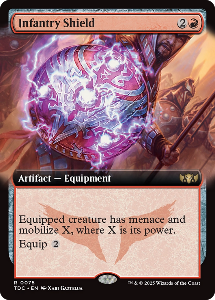 Infantry Shield (Extended Art) [Tarkir: Dragonstorm Commander] | Good Games North