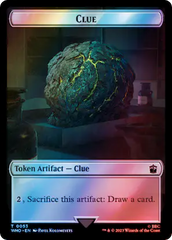 Alien // Clue (0053) Double-Sided Token (Surge Foil) [Doctor Who Tokens] | Good Games North