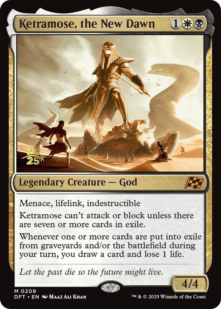 Ketramose the New Dawn 209s/160 (Prerelease Cards)  - Foil | Good Games North