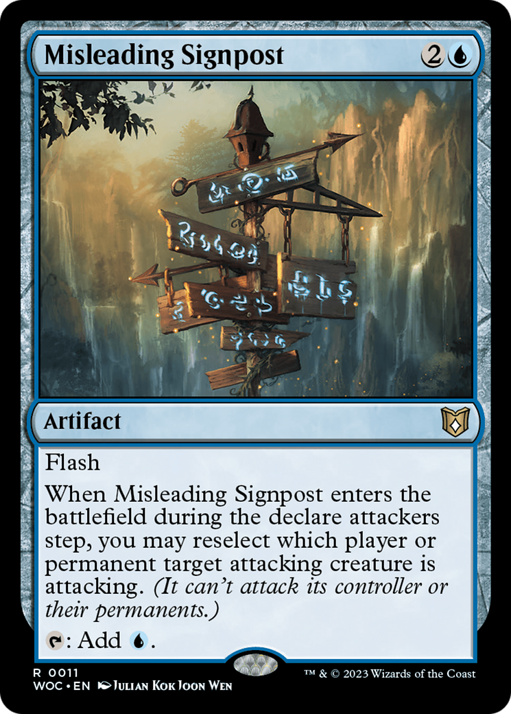 Misleading Signpost [Wilds of Eldraine Commander] | Good Games North