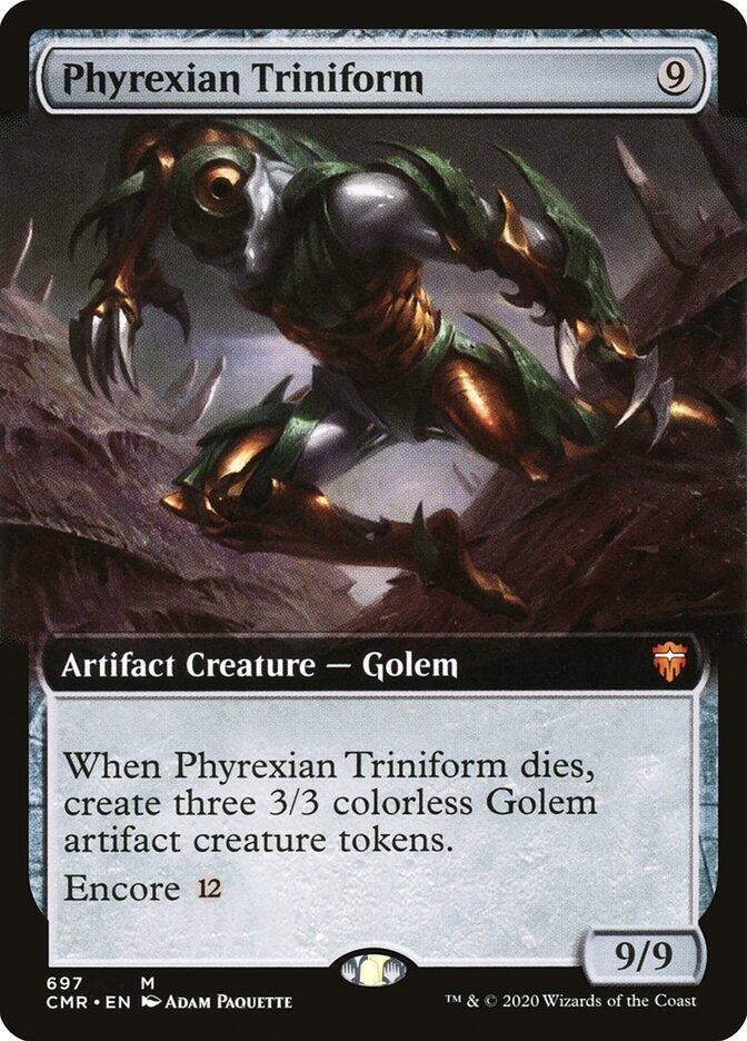 Phyrexian Triniform Extended Art (Commander Legends)  - Foil | Good Games North