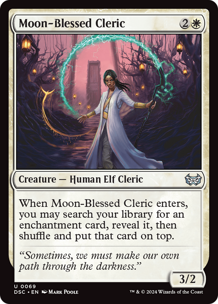 Moon-Blessed Cleric [Duskmourn: House of Horror Commander] | Good Games North