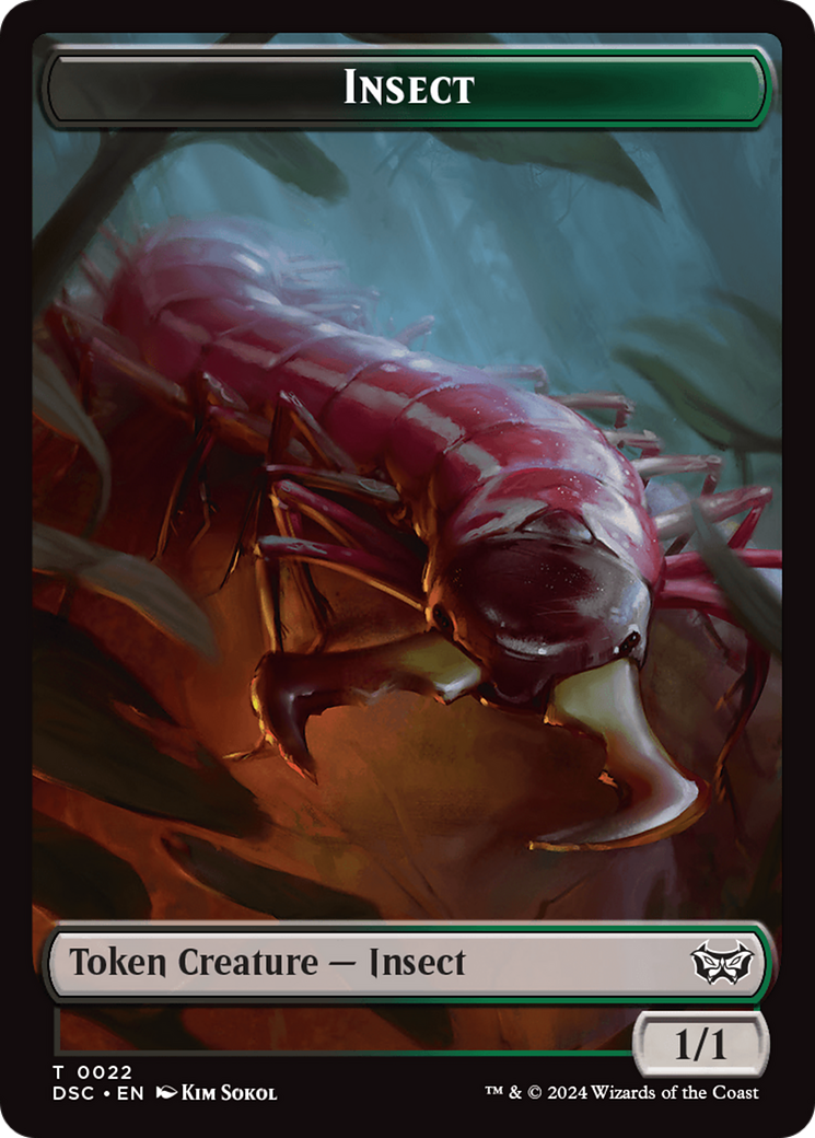 Shapeshifter // Insect (0022) Double-Sided Token [Duskmourn: House of Horror Commander Tokens] | Good Games North