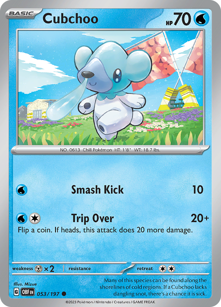 Cubchoo (053/197) [Scarlet & Violet: Obsidian Flames] | Good Games North