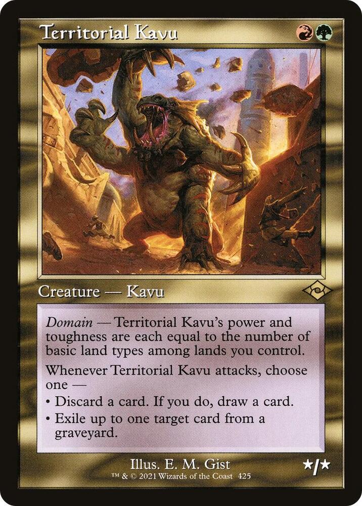 Territorial Kavu Retro Frame (Modern Horizons 2)  - Foil | Good Games North