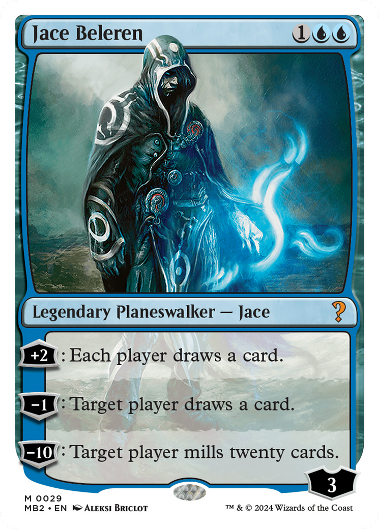 Jace Beleren (White Border) [Mystery Booster 2] | Good Games North