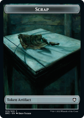 Scrap // Phyrexian Myr Double-Sided Token [The Brothers' War Commander Tokens] | Good Games North