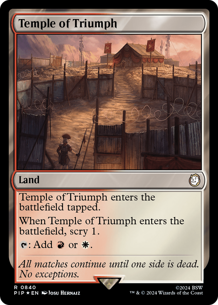 Temple of Triumph (Surge Foil) [Fallout] | Good Games North