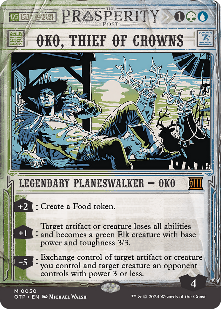Oko, Thief of Crowns [Outlaws of Thunder Junction: Breaking News] | Good Games North
