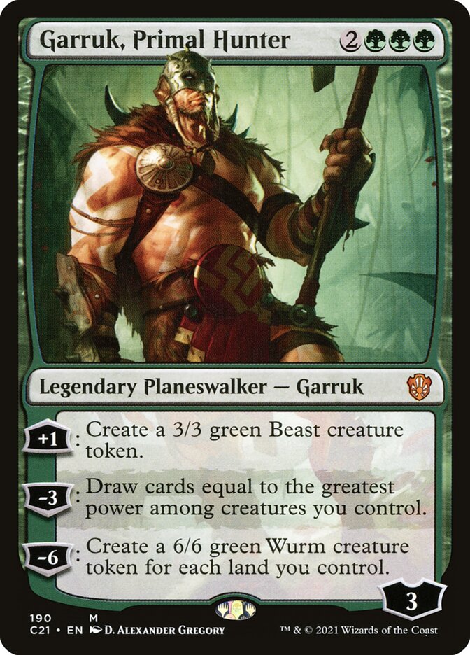 Garruk Primal Hunter 190 (Commander 2021)  | Good Games North